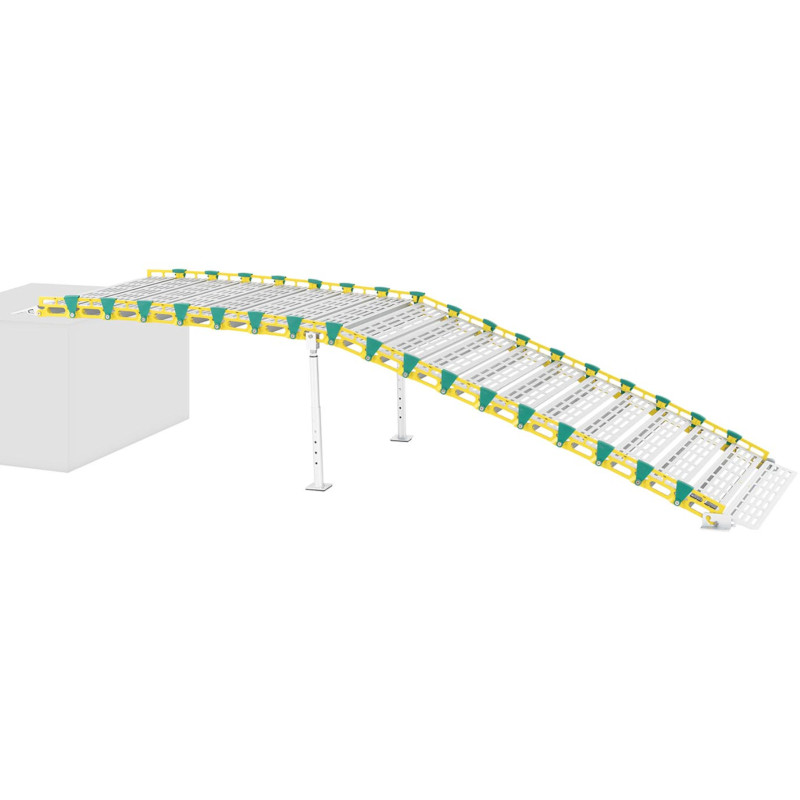 Nešiojama sulankstoma rampa iki 500 kg 3000 x 914 mm