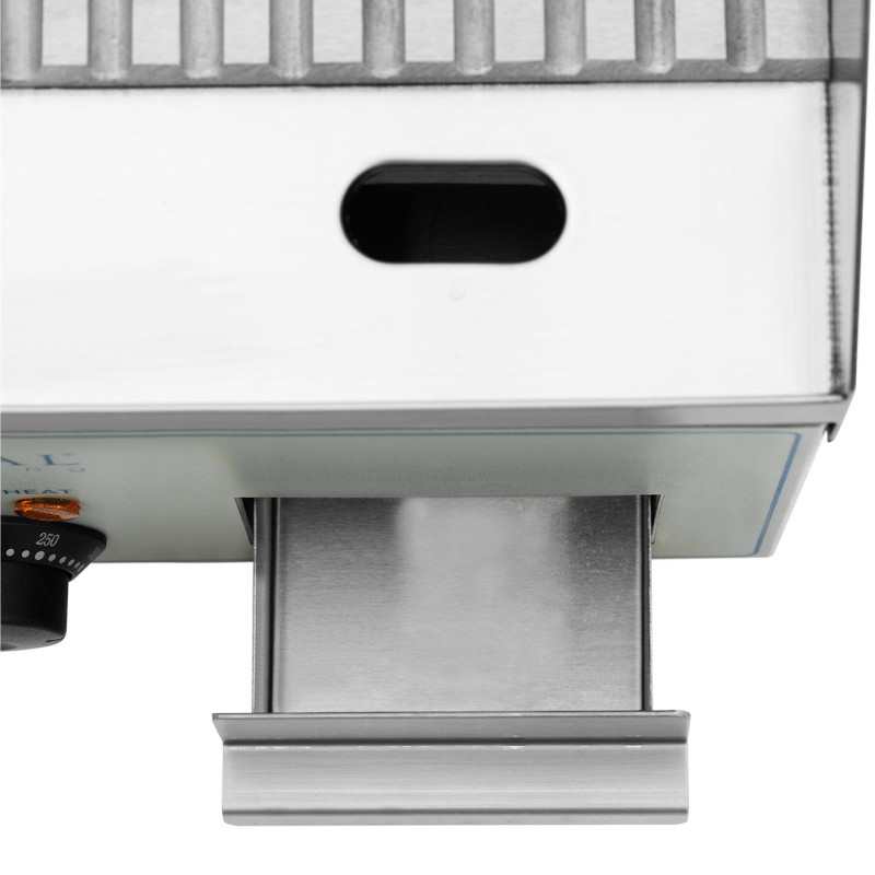 Elektrinis grilis su vienu grioveliu 360 x 250 mm 2000 W