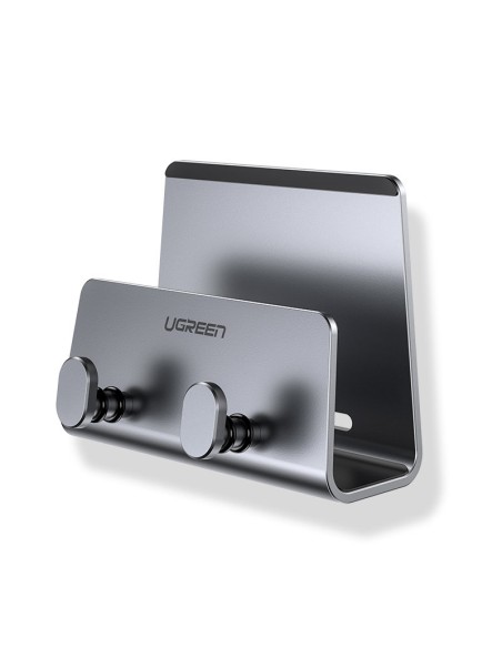 Sieninis laikiklis išmaniajam telefonui ir planšetiniam kompiuteriui, metalinė juoda lipni pakaba Sieninis laikiklis išmaniajam telefonui ir planšetiniam kompiuteriui, metalinė juoda lipni pakaba