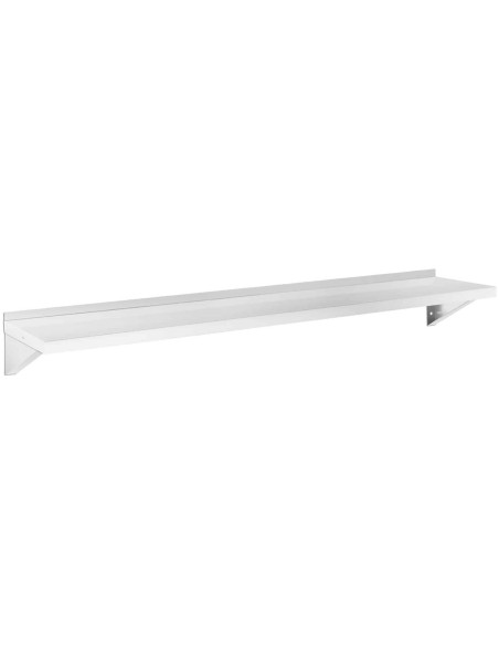 Virtuvės sieninė lentyna iš plieno iki 80 kg 180 x 40 cm Virtuvės sieninė lentyna iš plieno iki 80 kg 180 x 40 cm