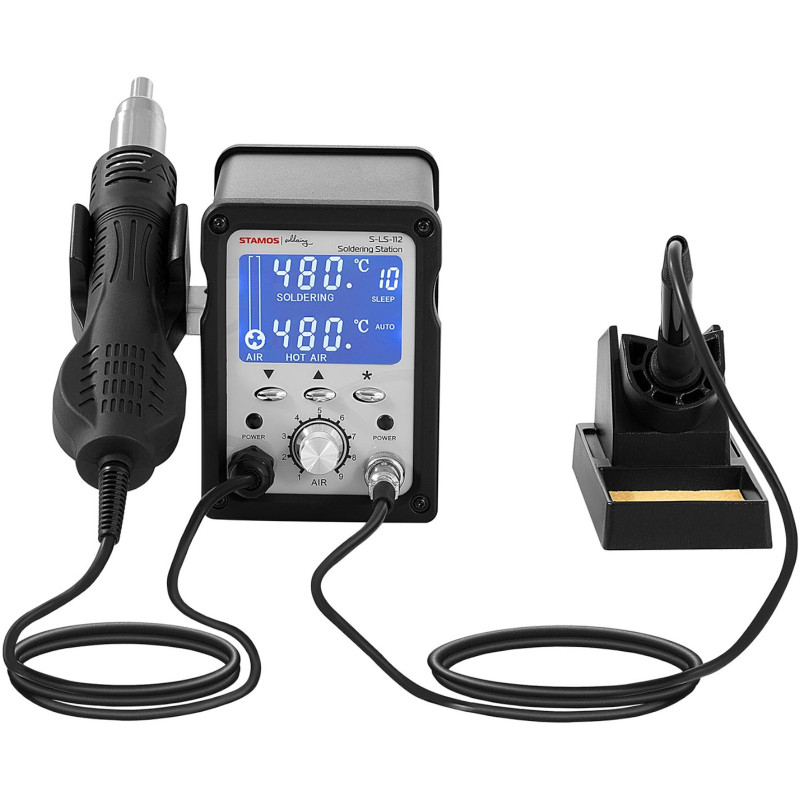 Karšto oro litavimo stotis SMD LCD 200-480C 102W 750W
