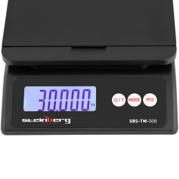 Pašto svarstyklės laiškų siuntiniams LCD 30 kg / 1 g