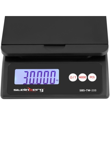 Pašto svarstyklės laiškų siuntiniams LCD 30 kg / 1 g Pašto svarstyklės laiškų siuntiniams LCD 30 kg / 1 g