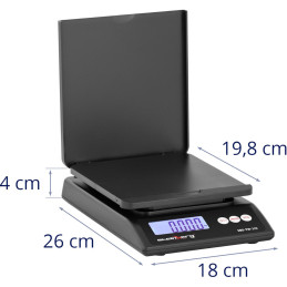 Pašto svarstyklės laiškų siuntiniams LCD 30 kg / 1 g
