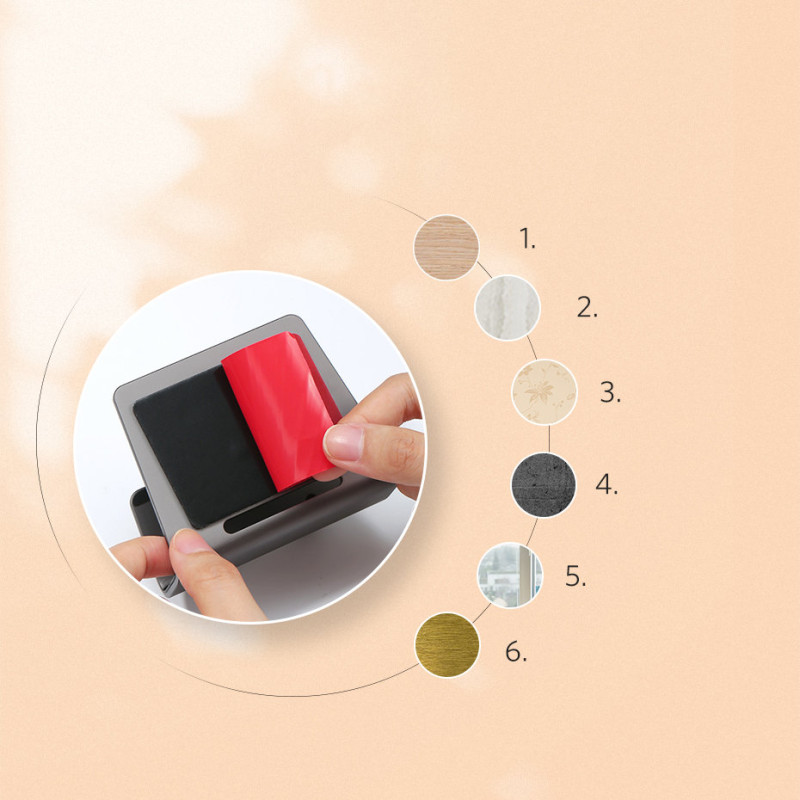 Sieninis laikiklis išmaniajam telefonui ir planšetiniam kompiuteriui, metalinė juoda lipni pakaba