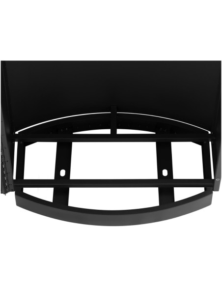 Lauko šiukšliadėžė miesto atliekoms su stogeliu, atidaroma STEEL 68 l juoda