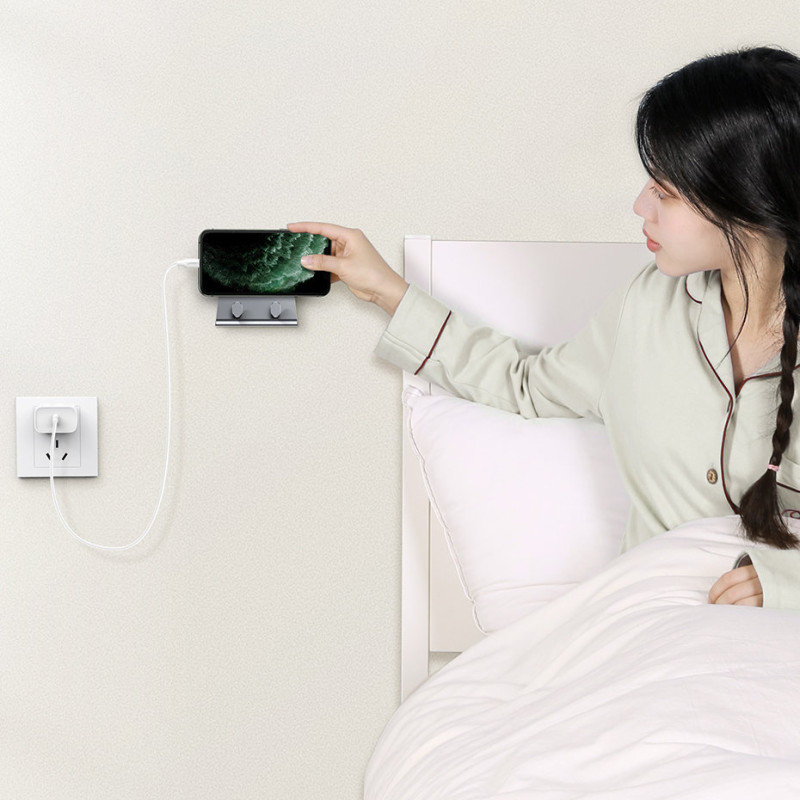 Sieninis laikiklis išmaniajam telefonui ir planšetiniam kompiuteriui, metalinė juoda lipni pakaba