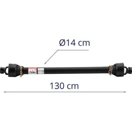 Kardaninis velenas šarnyrinis teleskopinis velenas 127-194 cm 1 3/8'' 6 dantukai Kardaninis velenas šarnyrinis teleskopinis velenas 127-194 cm 1 3/8'' 6 dantukai