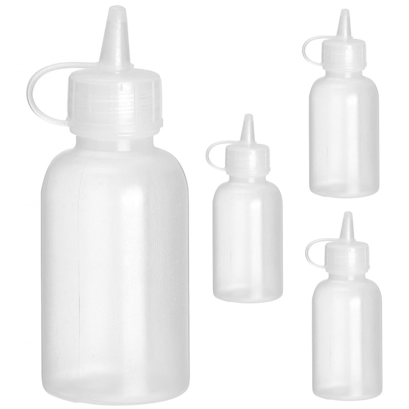 Mini padažo dozatorius 30 ml sk. 30 x 85 mm – rinkinys iš 4