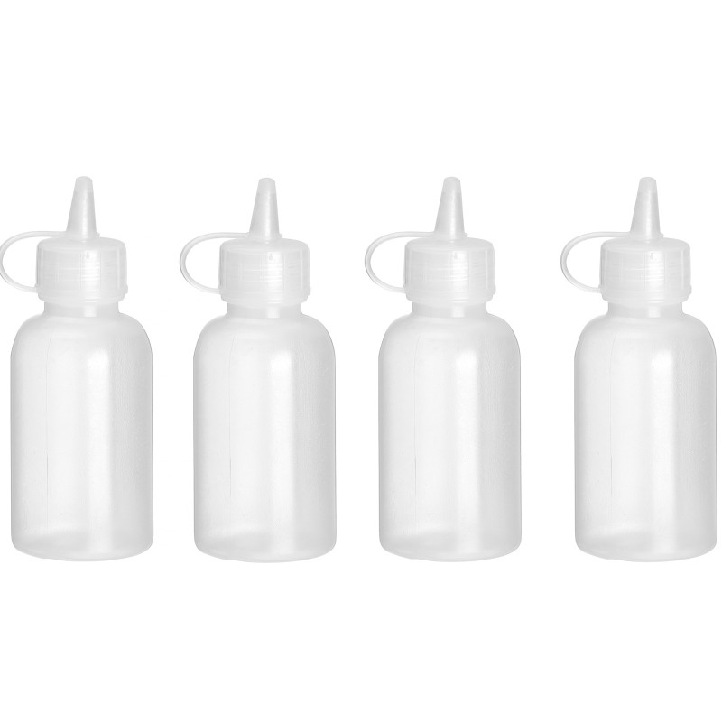 Mini padažo dozatorius 30 ml sk. 30 x 85 mm – rinkinys iš 4