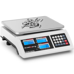 Komercinis svarstyklių skaičiavimas LCD RS232 6000 g / 0,1 g