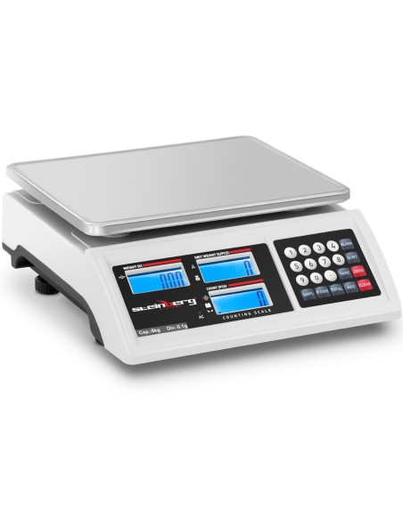 Komercinis svarstyklių skaičiavimas LCD RS232 6000 g / 0,1 g Komercinis svarstyklių skaičiavimas LCD RS232 6000 g / 0,1 g