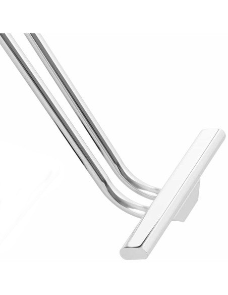 Kosmetinė kirpyklos kėdė su kėdute, aukštis 57-72 cm, pilka ir balta Kosmetinė kirpyklos kėdė su kėdute, aukštis 57-72 cm, pilka ir balta