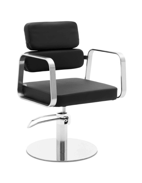 TRURO kosmetinė kirpėjo kėdė, aukštis 46-61 cm - juoda TRURO kosmetinė kirpėjo kėdė, aukštis 46-61 cm - juoda