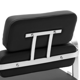 TRURO kosmetinė kirpėjo kėdė, aukštis 46-61 cm - juoda
