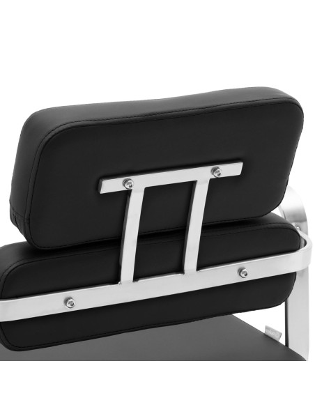 TRURO kosmetinė kirpėjo kėdė, aukštis 46-61 cm - juoda TRURO kosmetinė kirpėjo kėdė, aukštis 46-61 cm - juoda