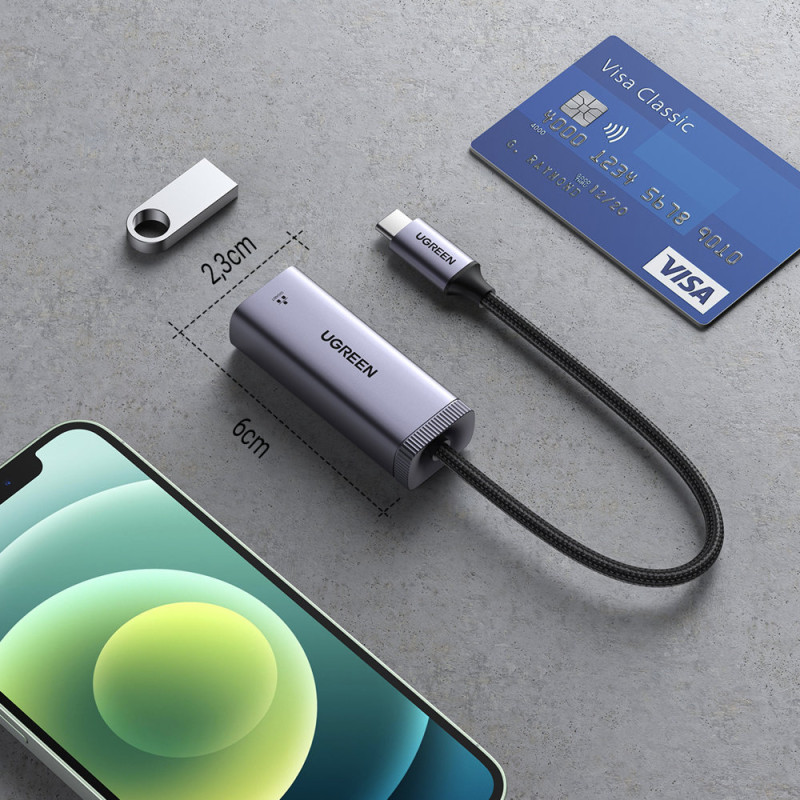 Išorinis tinklo adapteris USB Type C - RJ45 1Gbps