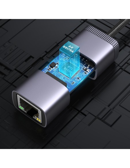 Išorinis tinklo adapteris USB Type C - RJ45 1Gbps Išorinis tinklo adapteris USB Type C - RJ45 1Gbps