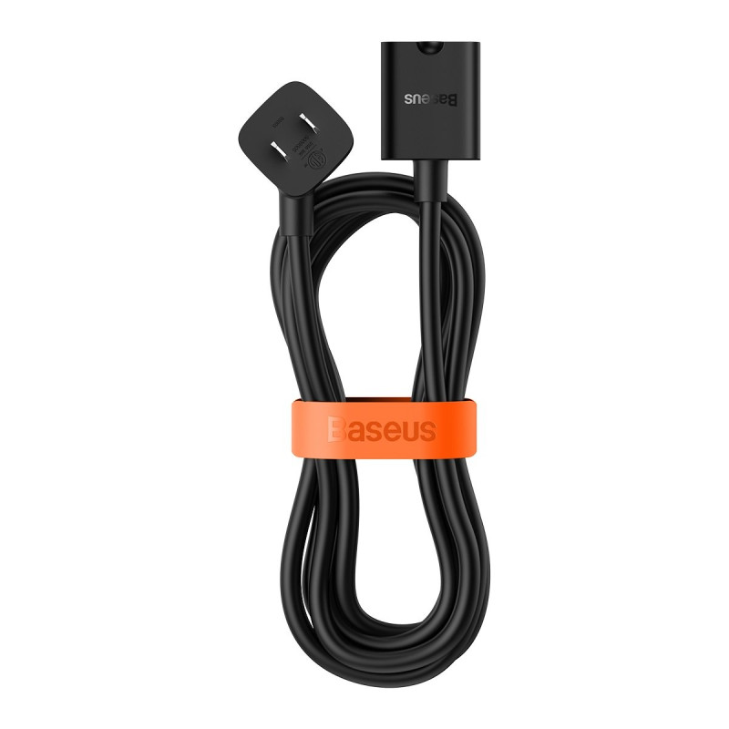 Prailginimo laidas su mini maitinimo juostele PowerCombo 1m EU ir UK juoda