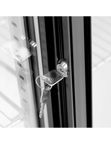 Stiklinis šaldytuvas gėrimams 318 l 220 W