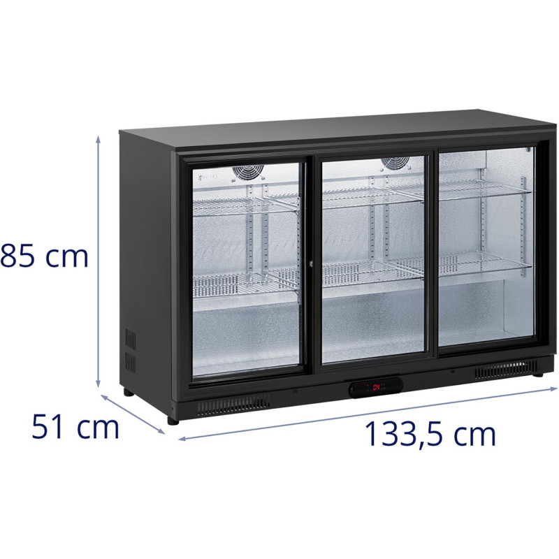 Stiklinis šaldytuvas gėrimams 318 l 220 W