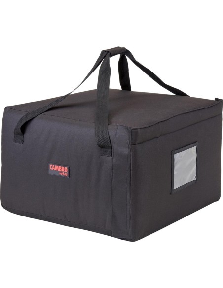 Termo pristatymo krepšys 5-6 dėžėms picos transportuoti 49,5 x 49,5 x 32 cm - juodas