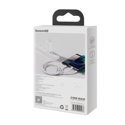 Puikus trys viename USB laidas iPhone Lightning USB-C microUSB 3,5 A 1,5 m baltas
