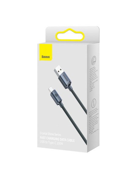 USB-C laidas greitam įkrovimui ir duomenų perdavimui 100W 2m juodas USB-C laidas greitam įkrovimui ir duomenų perdavimui 100W 2m juodas