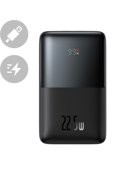 Powerbank Bipow Pro 20000mAh 22,5W su USB-C laidu 0,3m juodas Powerbank Bipow Pro 20000mAh 22,5W su USB-C laidu 0,3m juodas