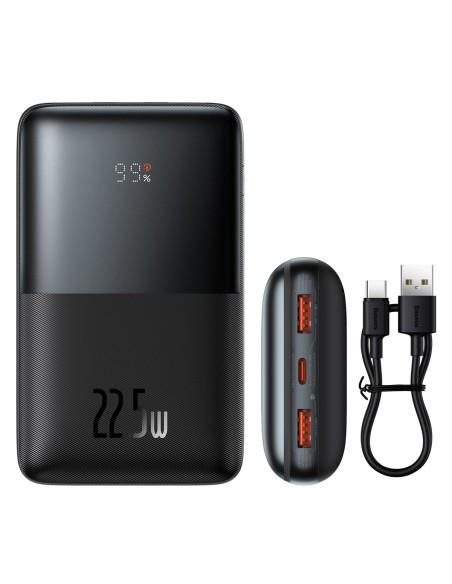 Powerbank Bipow Pro 20000mAh 22,5W su USB-C laidu 0,3m juodas Powerbank Bipow Pro 20000mAh 22,5W su USB-C laidu 0,3m juodas