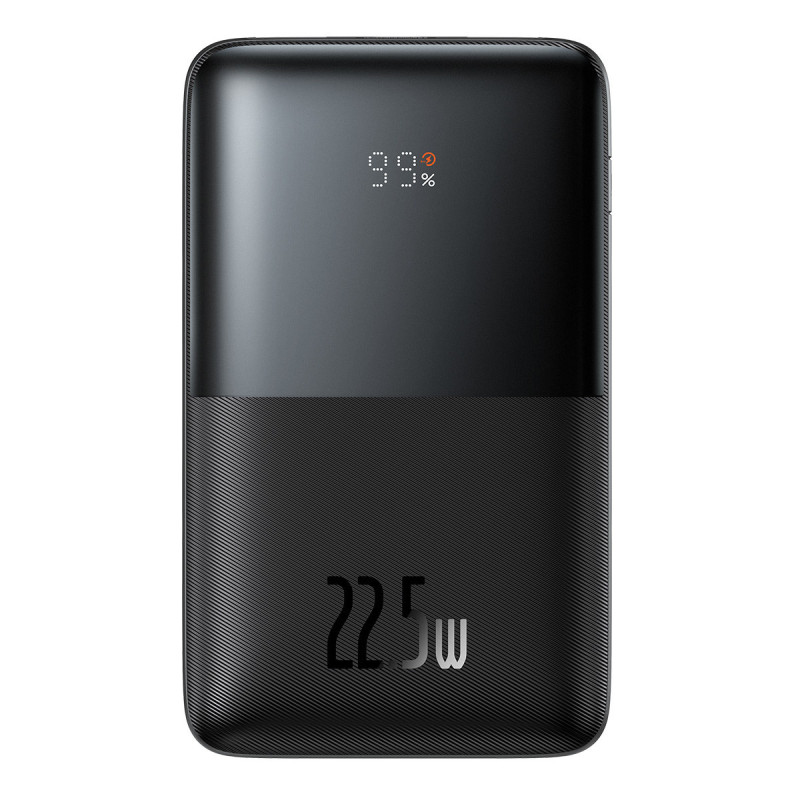 Powerbank Bipow Pro 20000mAh 22,5W su USB-C laidu 0,3m juodas
