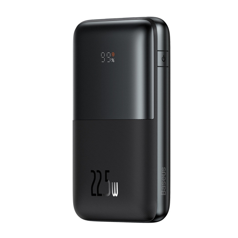 Powerbank Bipow Pro 20000mAh 22,5W su USB-C laidu 0,3m juodas