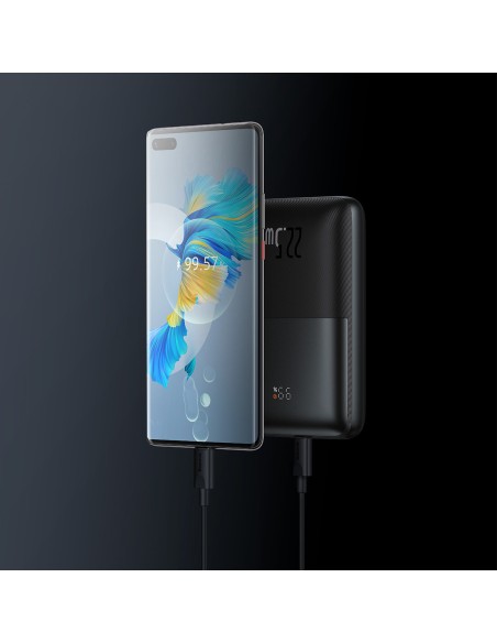 Powerbank Bipow Pro 20000mAh 22,5W su USB-C laidu 0,3m juodas Powerbank Bipow Pro 20000mAh 22,5W su USB-C laidu 0,3m juodas