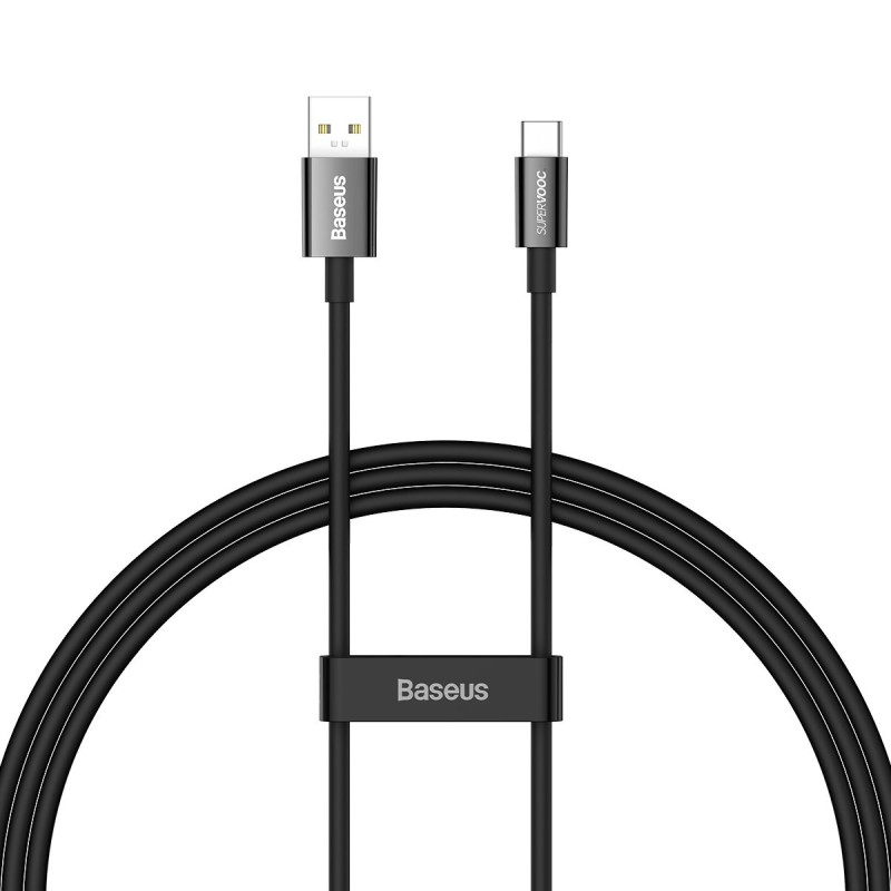 Superior Series SUPERVOOC USB-A į USB-C laidas 65W 1m juodas Superior Series SUPERVOOC USB-A į USB-C laidas 65W 1m juodas