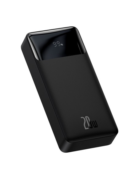 Bipow maitinimo blokas su greito įkrovimo 20000mAh USB-A microUSB laidu 0,25m juodas Bipow maitinimo blokas su greito įkrovimo 20000mAh USB-A microUSB laidu 0,25m juodas