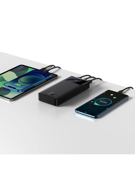 Bipow maitinimo blokas su greito įkrovimo 20000mAh USB-A microUSB laidu 0,25m juodas Bipow maitinimo blokas su greito įkrovimo 20000mAh USB-A microUSB laidu 0,25m juodas