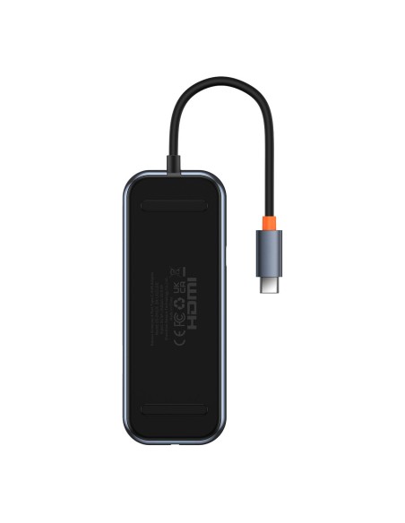 AcmeJoy HUB 4 prievadų USB-C USB-C 4xUSB 3.0 tamsiai pilka AcmeJoy HUB 4 prievadų USB-C USB-C 4xUSB 3.0 tamsiai pilka