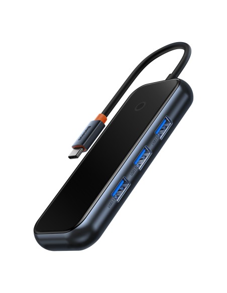 AcmeJoy HUB 4 prievadų USB-C USB-C 4xUSB 3.0 tamsiai pilka AcmeJoy HUB 4 prievadų USB-C USB-C 4xUSB 3.0 tamsiai pilka