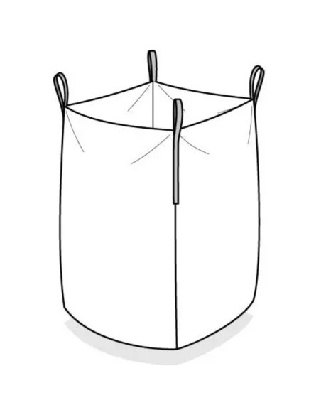 BIG BAG maišelis atidarytas patikrintas sertifikatas 90x90x130cm 1000kg