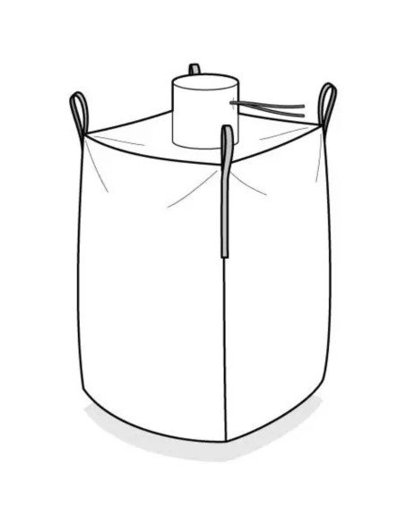 BIG BAG krepšys su rankovėmis patikrintas sertifikatas 90x90x130cm 1000kg BIG BAG krepšys su rankovėmis patikrintas sertifikatas 90x90x130cm 1000kg