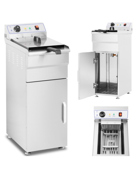 Atskirai pastatoma elektrinė gruzdintuvė ant spintelės 400V 16L