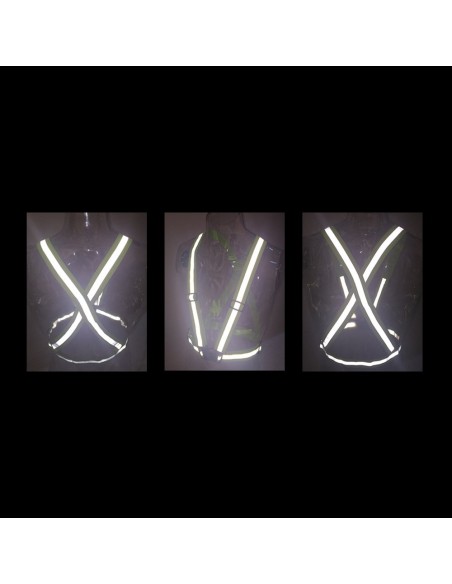 Šviesą atspindintys diržai, skirti dviračio motociklui, šviesą atspindinti liemenė, oranžinė