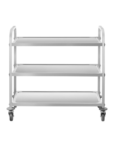 3 lentynų nerūdijančio plieno padavėjo vežimėlis