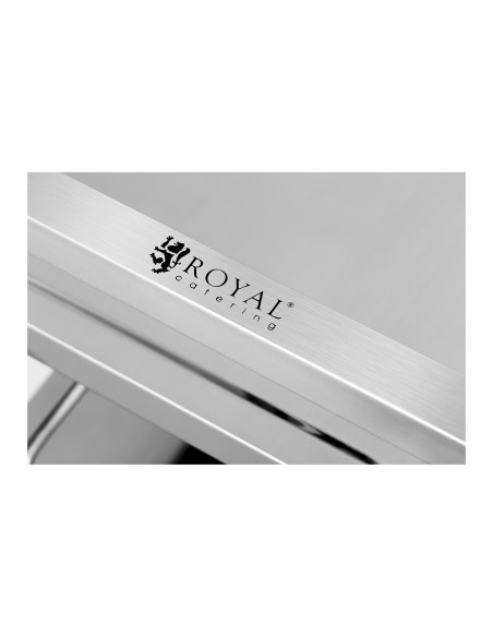 3 lentynų nerūdijančio plieno padavėjo vežimėlis