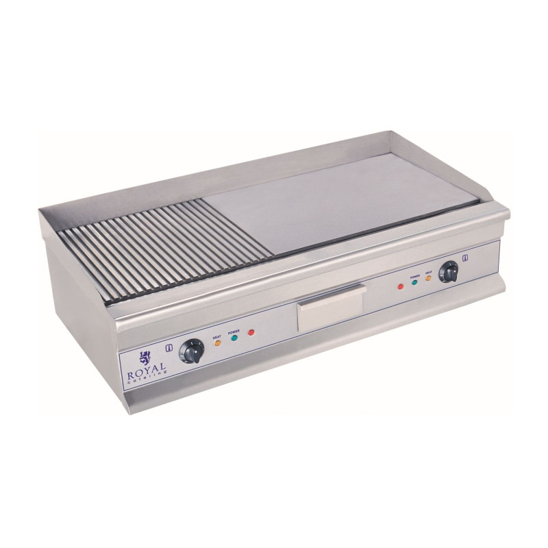 Elektrinis grilis 230V dvigubas didelis griovelis 100cm