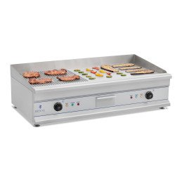 Elektrinis grilis 230V dvigubas didelis griovelis 100cm