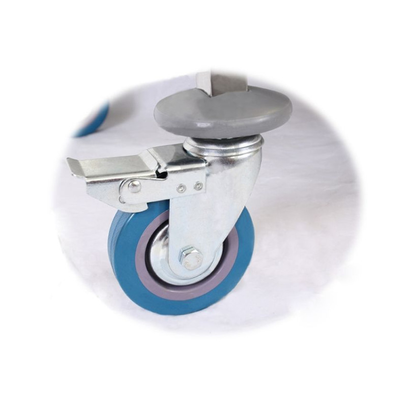 Serviravimo vežimėlis su 2 lentynomis iš nerūdijančio plieno