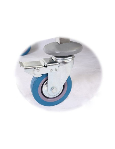 Serviravimo vežimėlis su 2 lentynomis iš nerūdijančio plieno