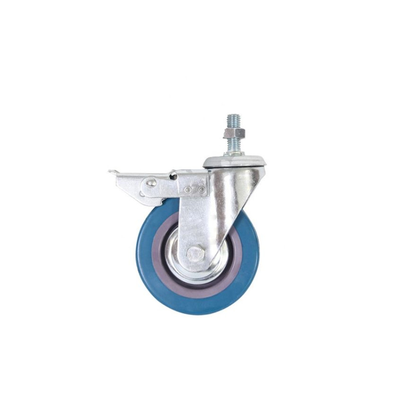 Serviravimo vežimėlis su 2 lentynomis iš nerūdijančio plieno