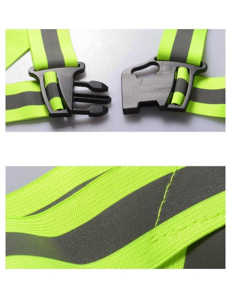 Šviesą atspindintys diržai, skirti dviračio motociklui, šviesą atspindinti liemenė, oranžinė